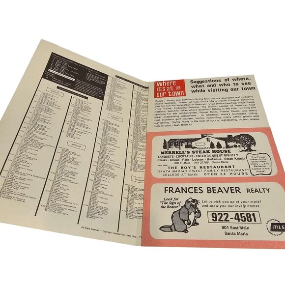 Kosdale Guide Weekly TV Listings Santa Maria Ephemera 1970 Television Pamphlet - Picture 7 of 9